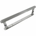 Perfectpatio 12 in. Potato Oversized Pull with Back to Back Mounting - Satin Silver Antique PE3756333